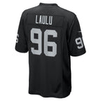 Kooe LV.Raiders #96 Jonah Laulu Black Team Game Jersey