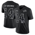 Kooe D.Lions #14 Amon-Ra St.Brown Player Black Limited 2026 Salute to Service Home Game Stitched Jerseys