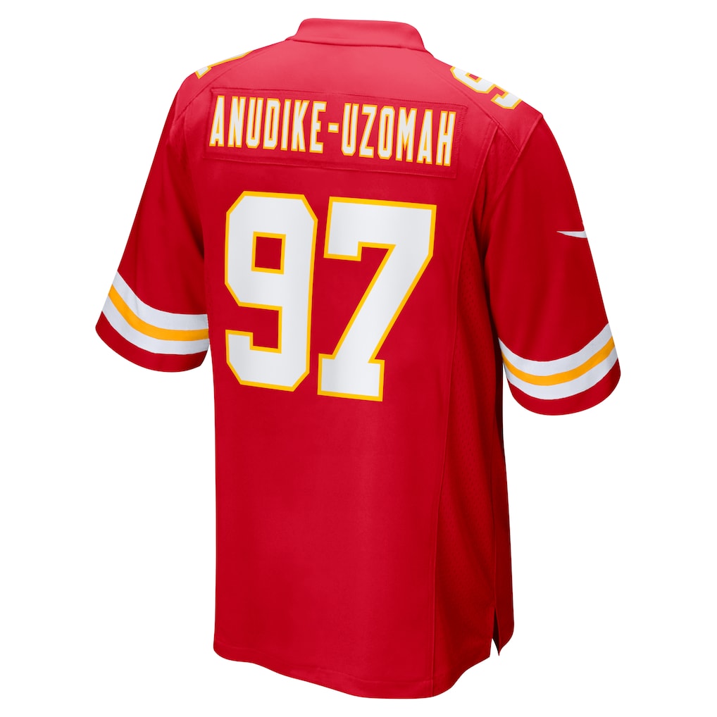 Kooe KC.Chiefs #97 Felix Anudike-Uzomah Red Game Jersey