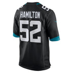 Kooe J.Jaguars #52 DaVon Hamilton Black Game Jersey