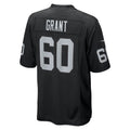 Kooe LV.Raiders #60 Charles Grant Black Team Game Jersey