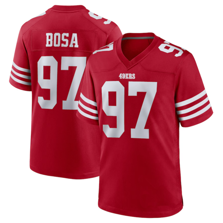 Kooe SF.49ers #97 Nick Bosa Player Scarlet Player Game Stitched Jerseys