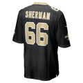 Kooe NO.Saints #66 William Sherman Black Team Game Jersey