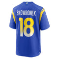 Kooe LA.Rams #18 Ben Skowronek Royal Game Jersey