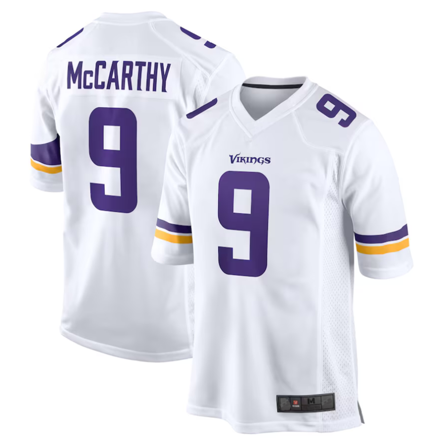 Kooe #9 J.J. McCarthy Player MN.Vikings White Game Stitched Jerseys