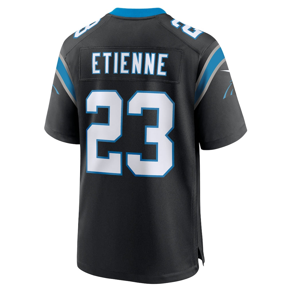 Kooe C.Panthers #23 Trevor Etienne Black Team Game Jersey
