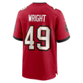 Kooe TB.Buccaneers #49 Owen Wright Red Team Game Jersey