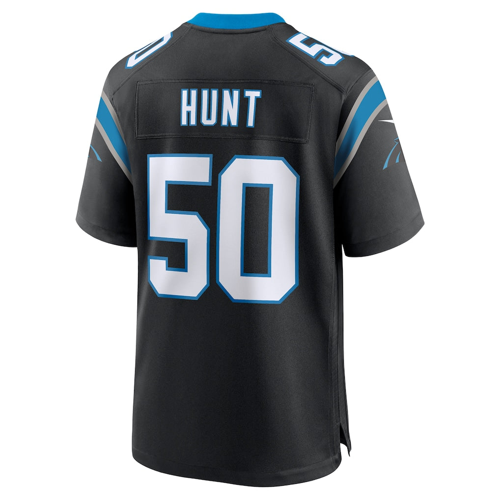 Kooe C.Panthers #50 Robert Hunt Black Retired Player Jersey