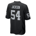 Kooe LV.Raiders #54 Brennan Jackson Black Team Game Jersey