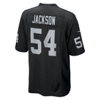 Kooe LV.Raiders #54 Brennan Jackson Black Team Game Jersey