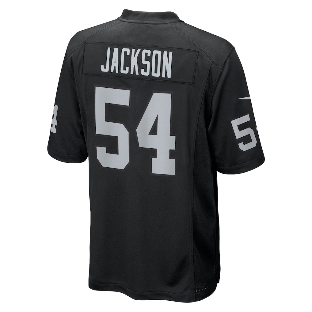 Kooe LV.Raiders #54 Brennan Jackson Black Team Game Jersey