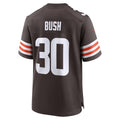 Kooe C.Browns #30 Devin Bush Brown Game Jersey