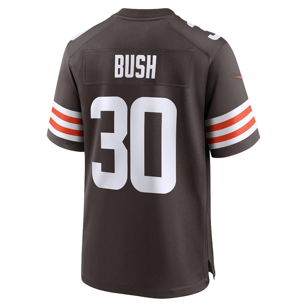 Kooe C.Browns #30 Devin Bush Brown Game Jersey