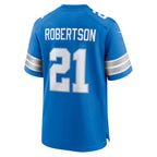 Kooe D.Lions #21 Amik Robertson Blue Game Jersey