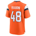 Kooe D.Broncos #48 Mitchell Fraboni Orange Team Game Jersey