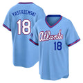 Kooe A.Braves #18 Mike Yastrzemski player Blue Limited Powder 2026 City Connect Stadium Stitched Jerseys