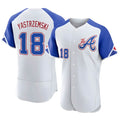 Kooe A.Braves #18 Mike Yastrzemski player White Authentic City Connect Stitched Jerseys