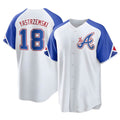 Kooe A.Braves #18 Mike Yastrzemski player White Replica City Connect Stitched Jerseys