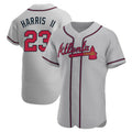 Kooe A.Braves #23 Michael Harris II player Gray Authentic Road Stitched Jerseys