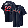 Kooe A.Braves #23 Michael Harris II player Navy Replica Alternate Stitched Jerseys