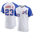 Kooe A.Braves #23 Michael Harris II player White Authentic City Connect Stitched Jerseys