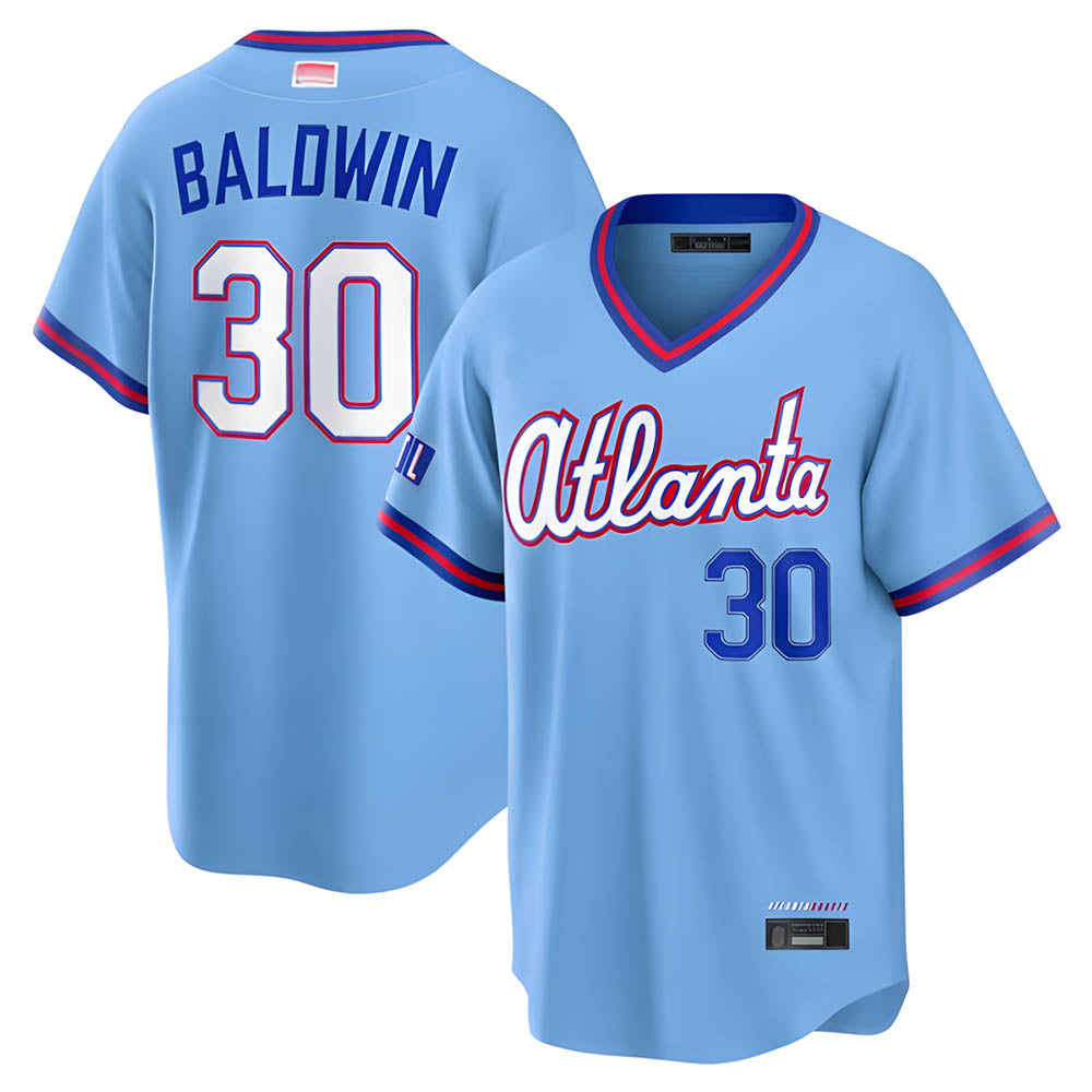 Kooe A.Braves #30 Drake Baldwin player Blue 2026 City Connect Stadium Stitched Jerseys