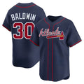 Kooe A.Braves #30 Drake Baldwin player Navy Limited Alternate Stitched Jerseys
