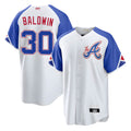 Kooe A.Braves #30 Drake Baldwin player White City Connect Stitched Jerseys