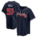 Kooe A.Braves #51 Chris Sale Player Navy City Connect Stitched Jerseys