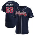 Kooe A.Braves #66 Grant Holmes Player Navy Authentic Alternate Stitched Jerseys