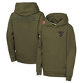 Kooe A.Cardinals Olive 2025 Salute to Service Fleece Hoodie Blank Player Stitched Jerseys