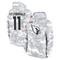 Kooe A.Cardinals #11 Larry Fitzgerald Player Arctic Camo Salute to Service Limited Hoodie Stitched Jerseys