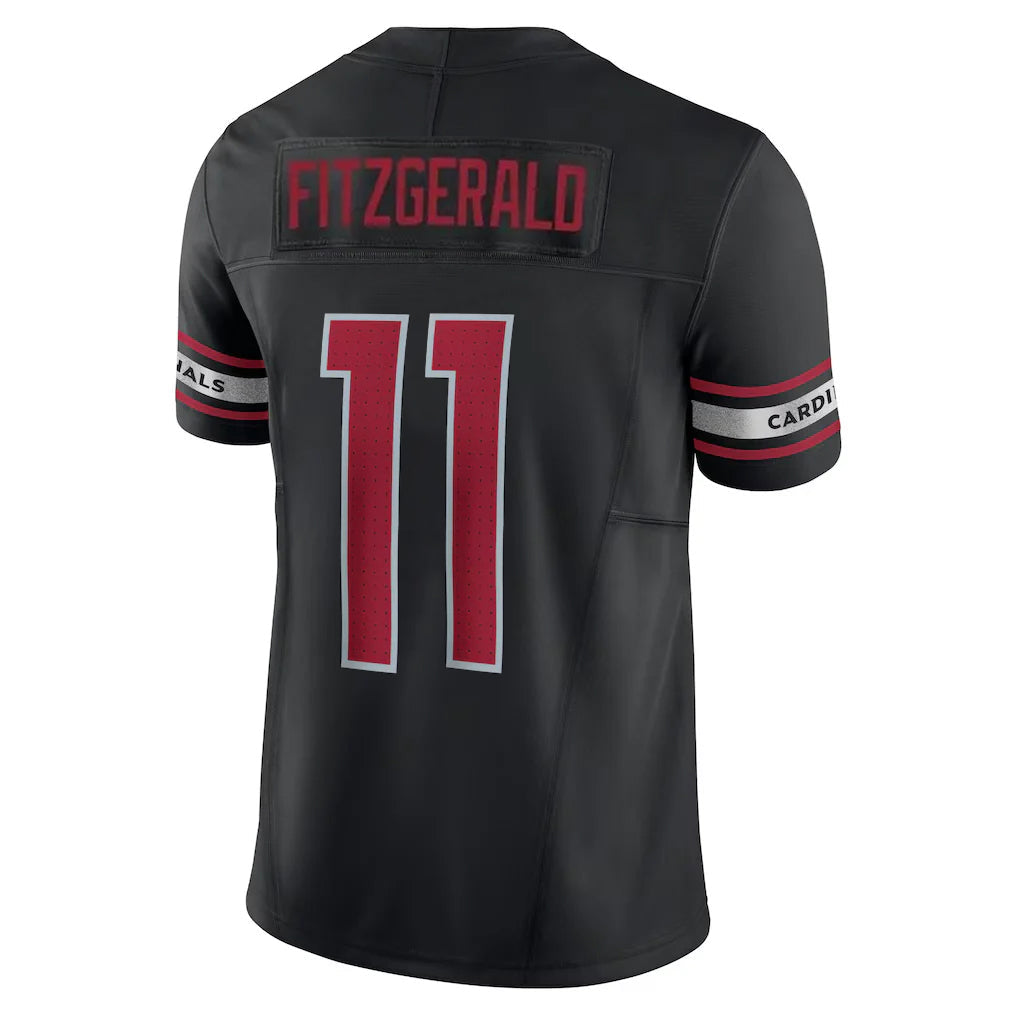 Kooe A.Cardinals #11 Larry Fitzgerald Player Black Vapor F.U.S.E. Limited Home Game Stitched Jerseys