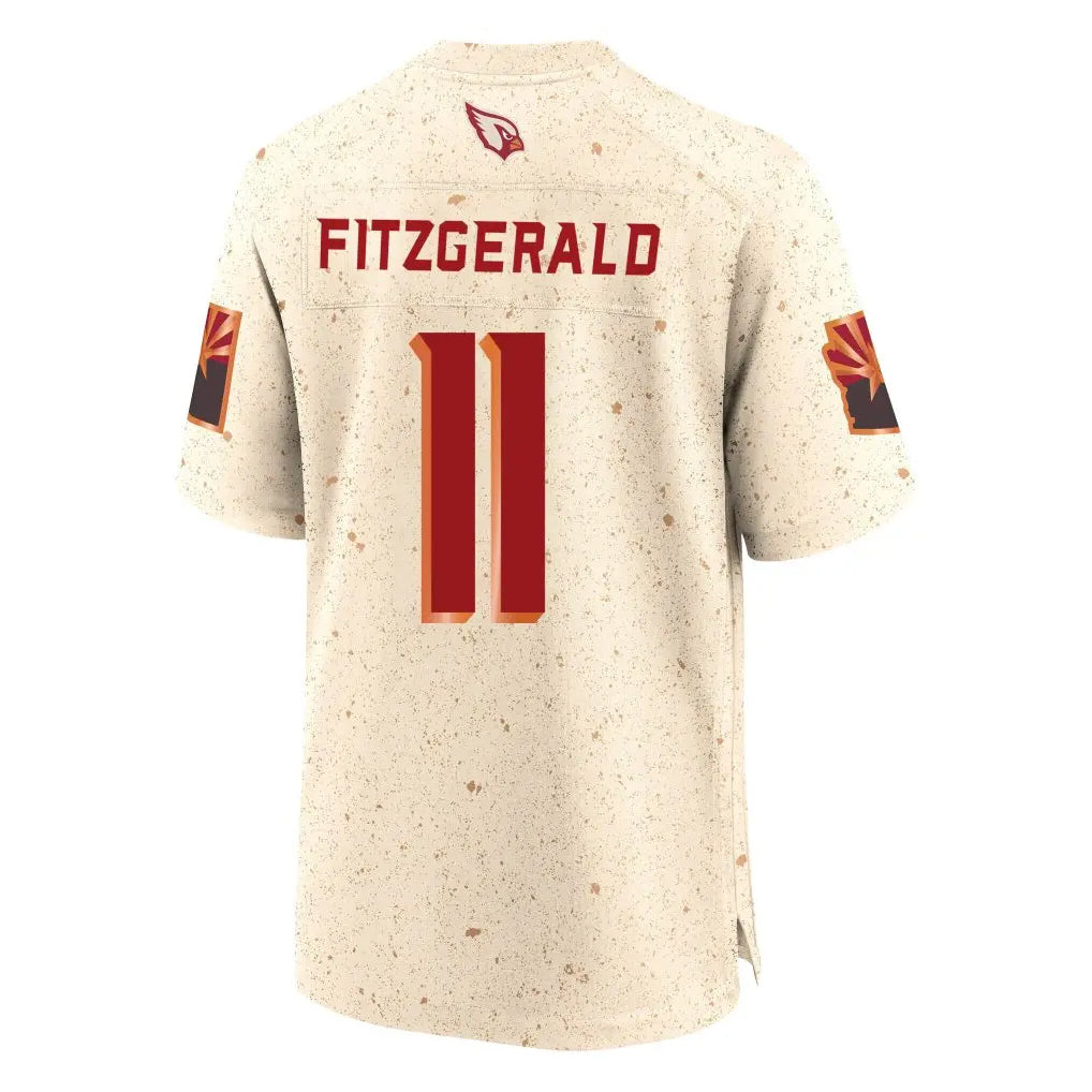 Kooe A.Cardinals #11 Larry Fitzgerald Player Cream Rivalries Collection Game Stitched Jerseys