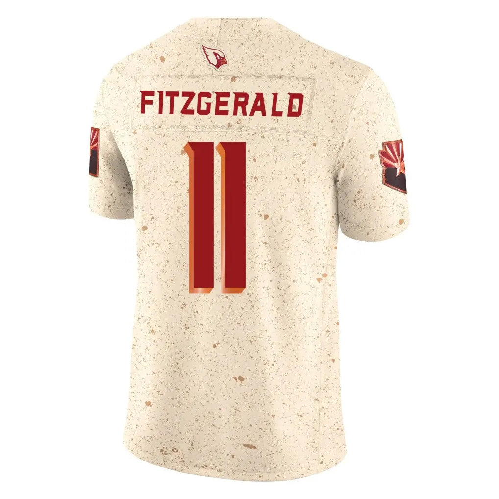 Kooe A.Cardinals #11 Larry Fitzgerald Player Cream Rivalries Collection Vapor Limited Home Game Stitched Jerseys