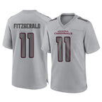Kooe A.Cardinals #11 Larry Fitzgerald Player Gray Fashion Home Game Stitched Jerseys