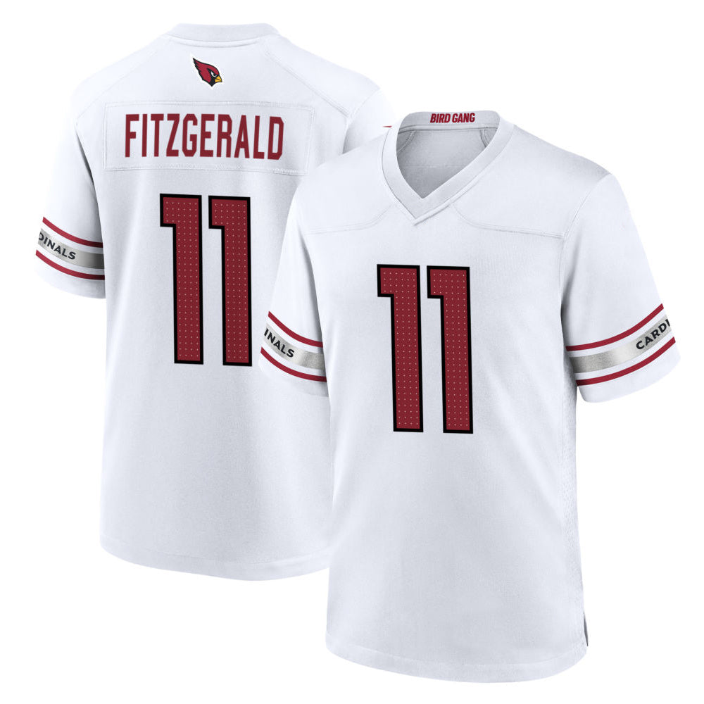 Kooe A.Cardinals #11 Larry Fitzgerald Player White Home Game Stitched Jerseys