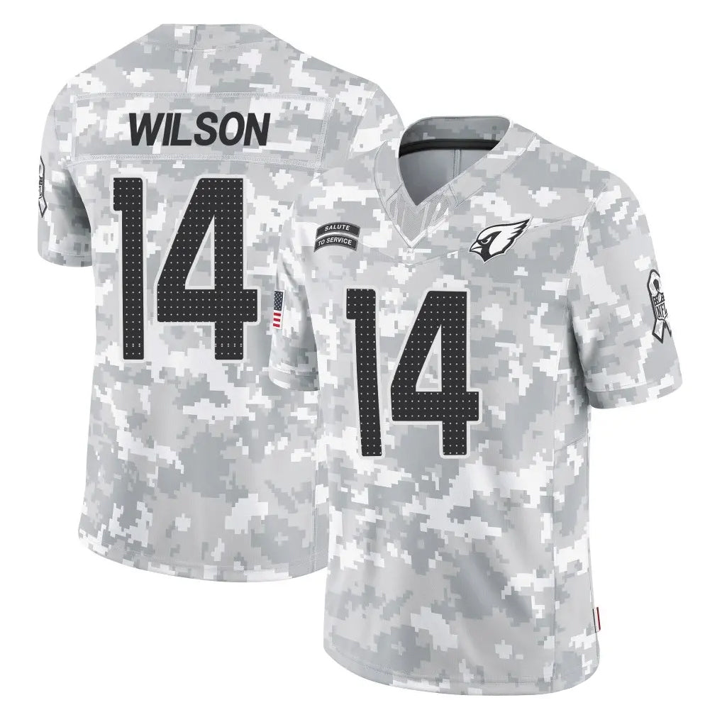 Kooe A.Cardinals #14 Michael Wilson Player Camo Salute to Service Limited Home Stitched Jerseys