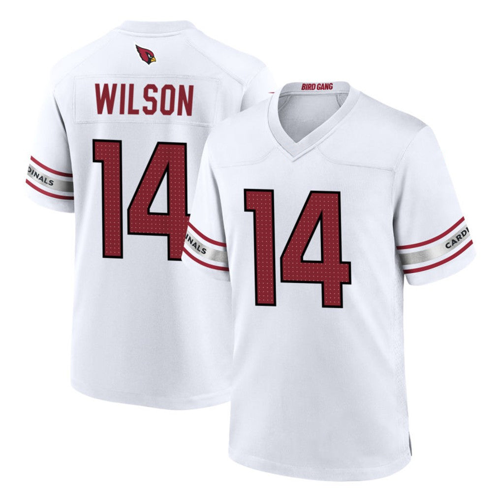 Kooe A.Cardinals #14 Michael Wilson Player White Home Game Stitched Jerseys