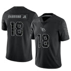 Kooe A.Cardinals #18 Marvin Harrison Jr. Player Black RFLCTV Limited Stitched Jerseys