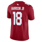 Kooe A.Cardinals #18 Marvin Harrison Jr. Player Cardinal Vapor F.U.S.E. Limited Stitched Jerseys