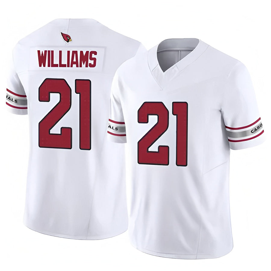 Kooe A.Cardinals #21 Garrett Williams Player White Game Home Stitched Jerseys