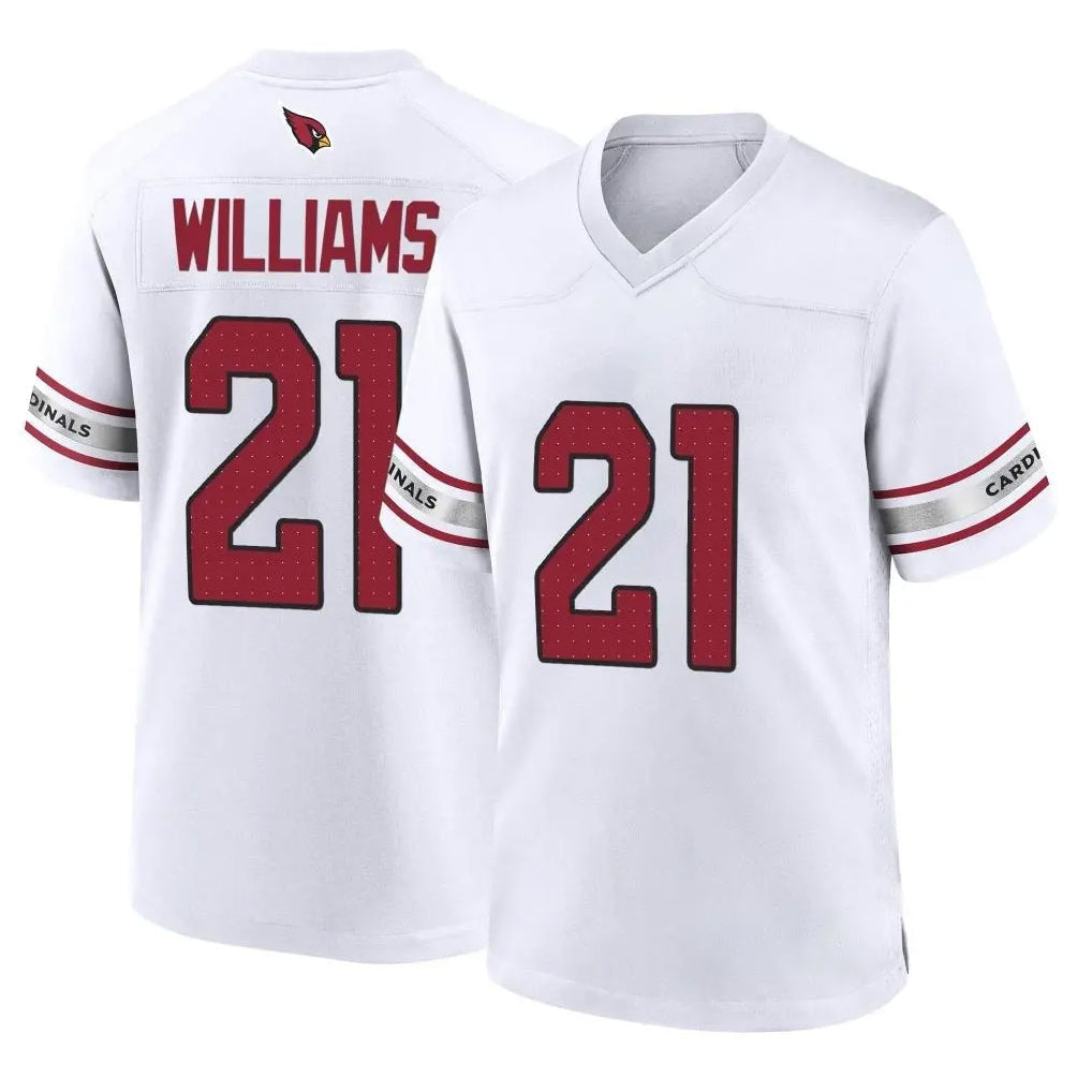Kooe A.Cardinals #21 Garrett Williams Player White Home Game Stitched Jerseys