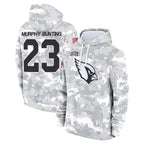 Kooe A.Cardinals #23 Sean Murphy-Bunting Player Camo Salute to Service Hoodies Stitched Jerseys