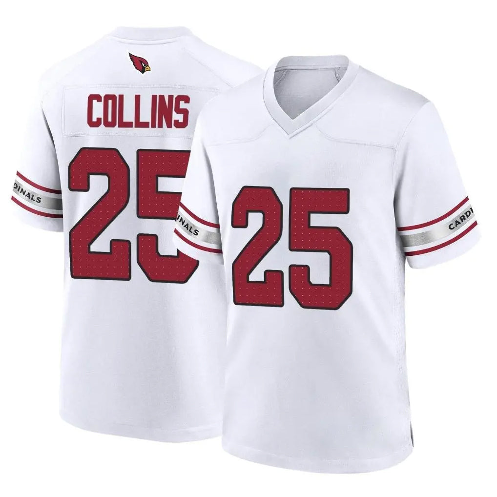 Kooe A.Cardinals #25 Zaven Collins Player White Home Game Stitched Jerseys