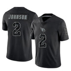Kooe A.Cardinals #2 Will Johnson Player Black RFLCTV Limited Home Game Stitched Jerseys
