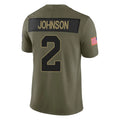 Kooe A.Cardinals #2 Will Johnson Player Olive Salute To Service Limited Home Game Stitched Jerseys