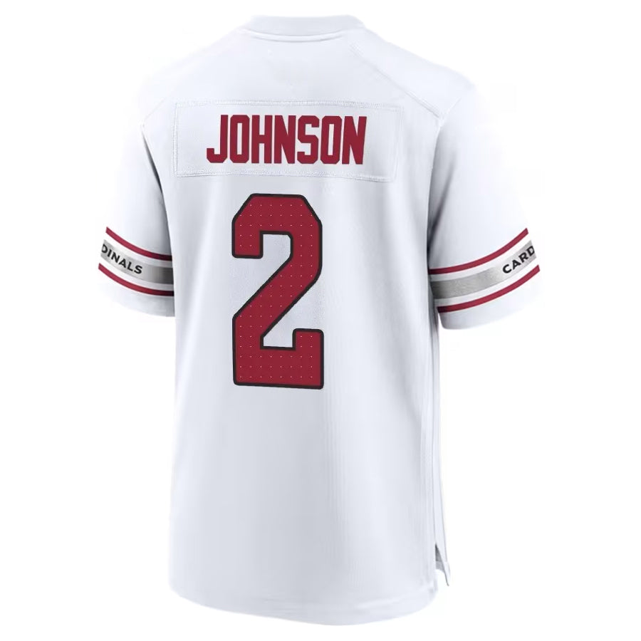 Kooe A.Cardinals #2 Will Johnson Player White Home Game Stitched Jerseys