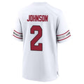 Kooe A.Cardinals #2 Will Johnson Player White Home Game Stitched Jerseys