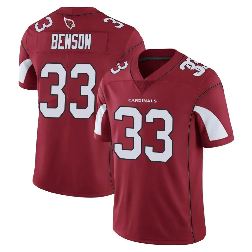 Kooe A.Cardinals #33 Trey Benson Player Cardinal Vapor Limited Home Game  Stitched Jerseys